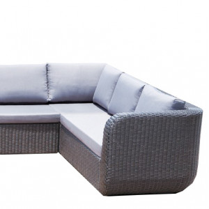 Плетеная софа STOCKHOLM угловая правая bk Плетеная софа STOCKHOLM угловая правая bk