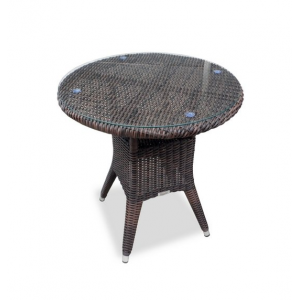 Плетеный стол WARSAW темно-серый bk